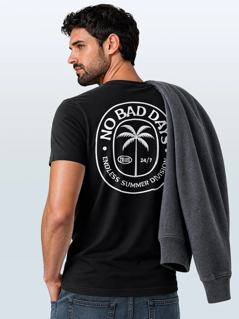 Herren T-Shirt Backprint - Design - Baumwollshirt Männer Fashion Streetstyle Slim Fit