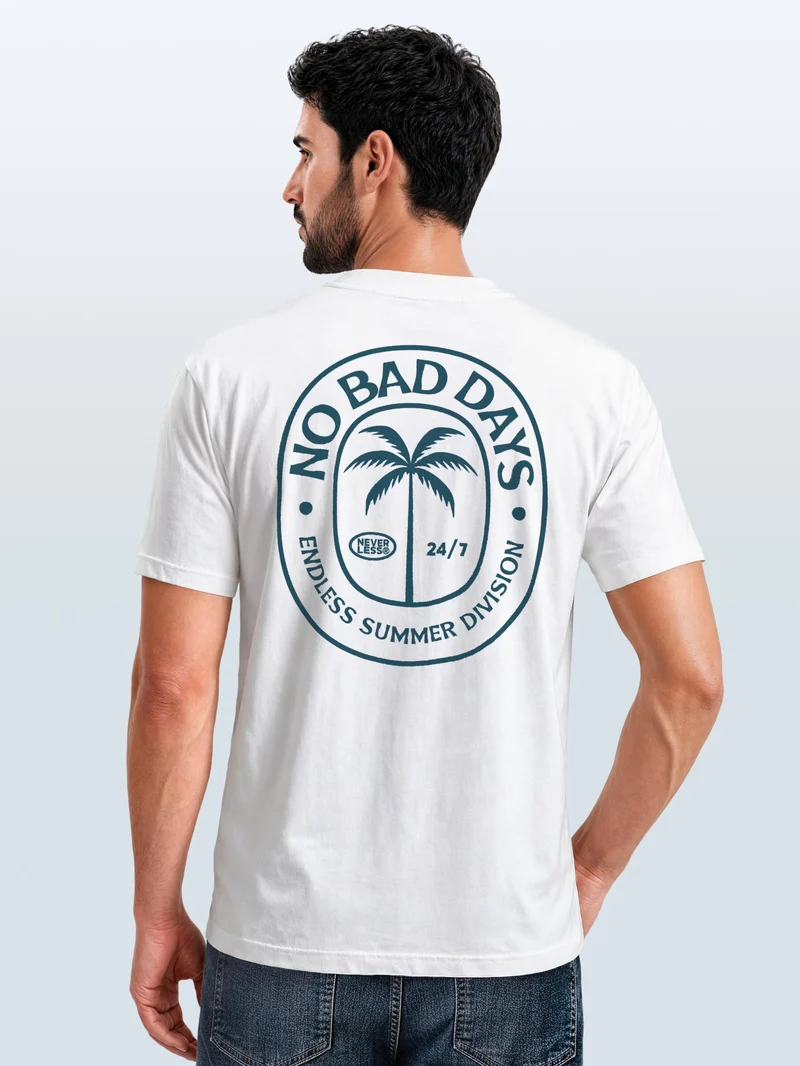 Herren T-Shirt Backprint - Design - Baumwollshirt Männer Fashion Streetstyle Slim Fit