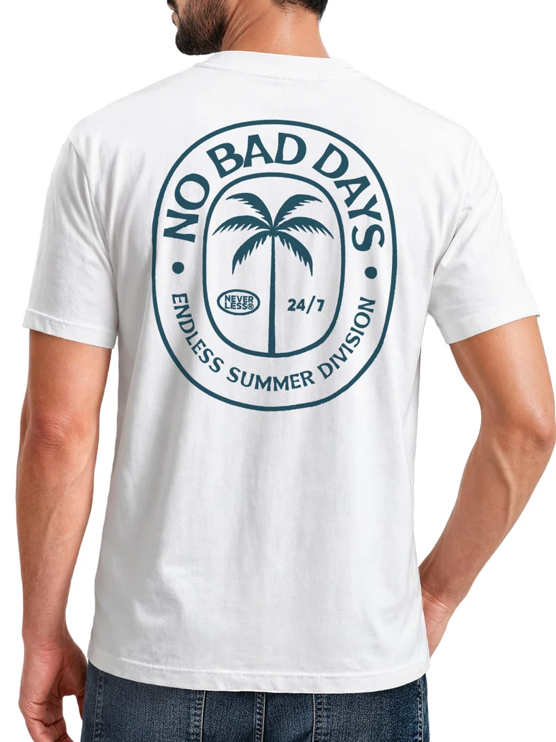 Herren T-Shirt Backprint - Design - Baumwollshirt Männer Fashion Streetstyle Slim Fit