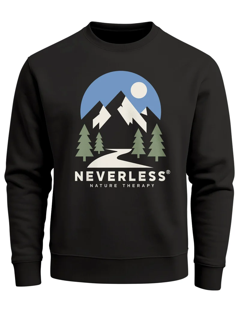 Herren Sweatshirt Nature Therapy Frontprint Regular Fit