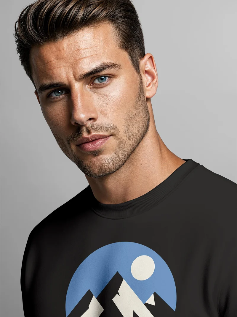 Herren Sweatshirt Nature Therapy Frontprint Regular Fit