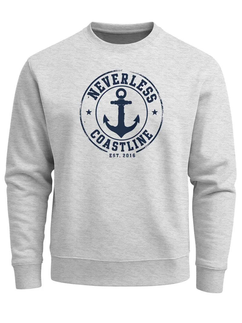 Herren Sweatshirt mit Frontprint - Coastal - Regular Fit