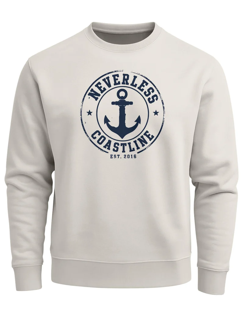 Herren Sweatshirt mit Frontprint - Coastal - Regular Fit