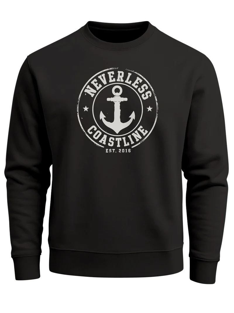 Herren Sweatshirt mit Frontprint - Coastal - Regular Fit