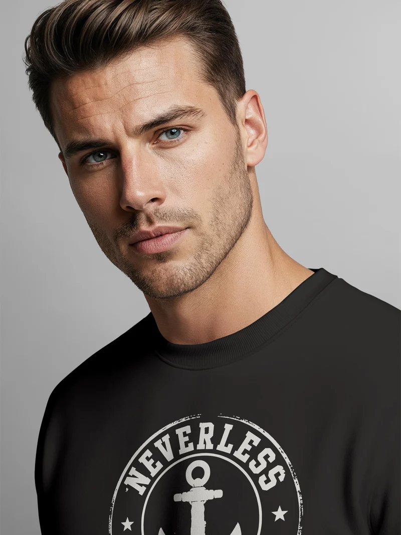 Herren Sweatshirt mit Frontprint - Coastal - Regular Fit