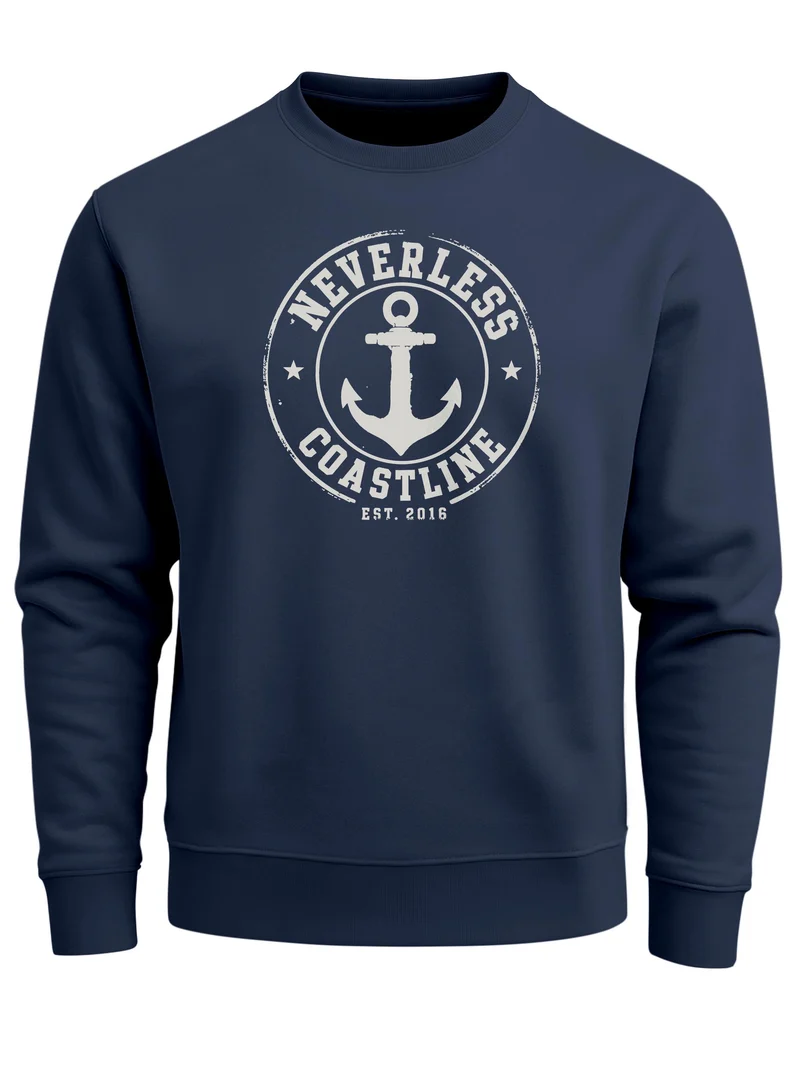 Herren Sweatshirt mit Frontprint - Coastal - Regular Fit
