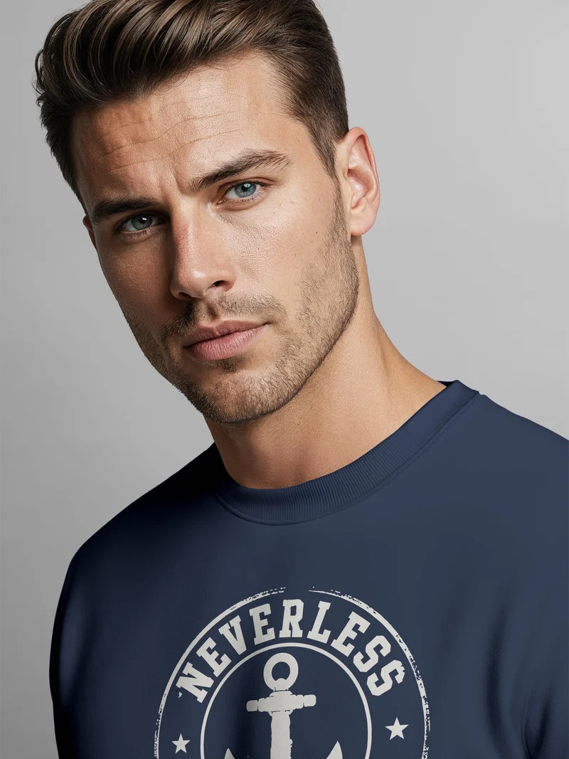 Herren Sweatshirt mit Frontprint - Coastal - Regular Fit