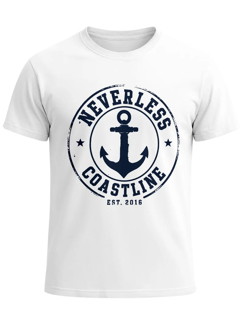 Herren T-Shirt mit Frontprint - Coastal - Slim Fit