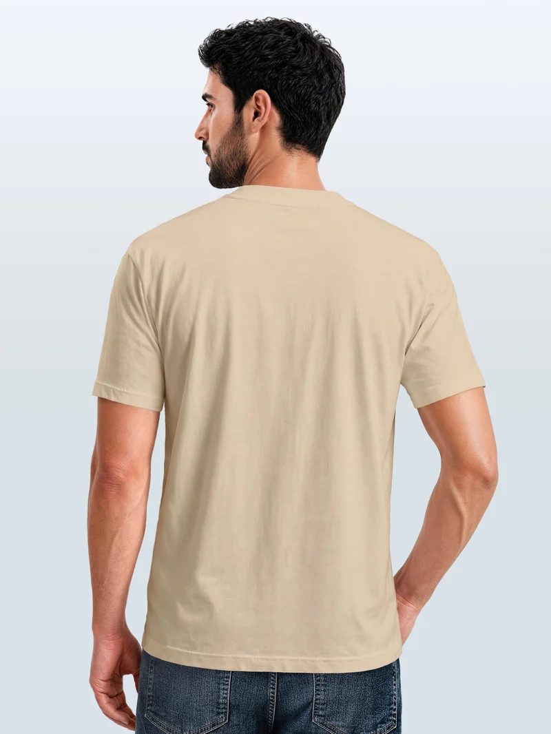 Herren T-Shirt mit Frontprint - Coastal - Slim Fit