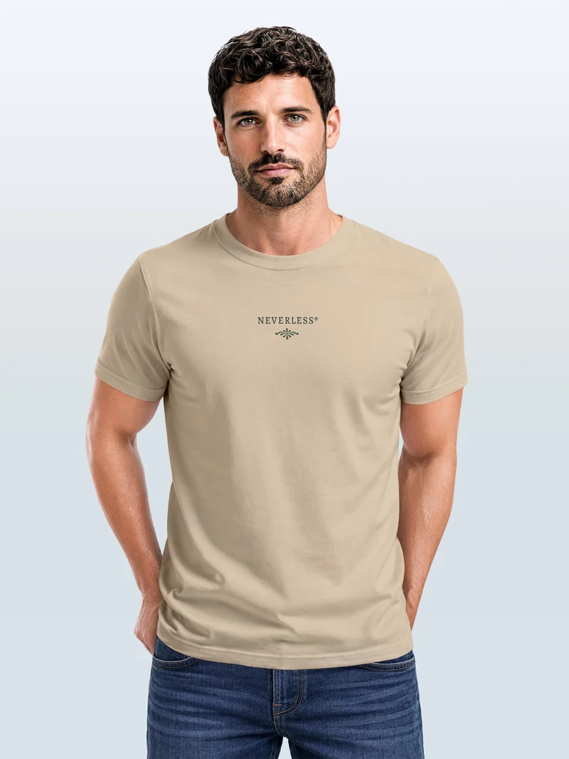 Herren T-Shirt Backprint - French Riviera - Baumwollshirt Männer Slim Fit