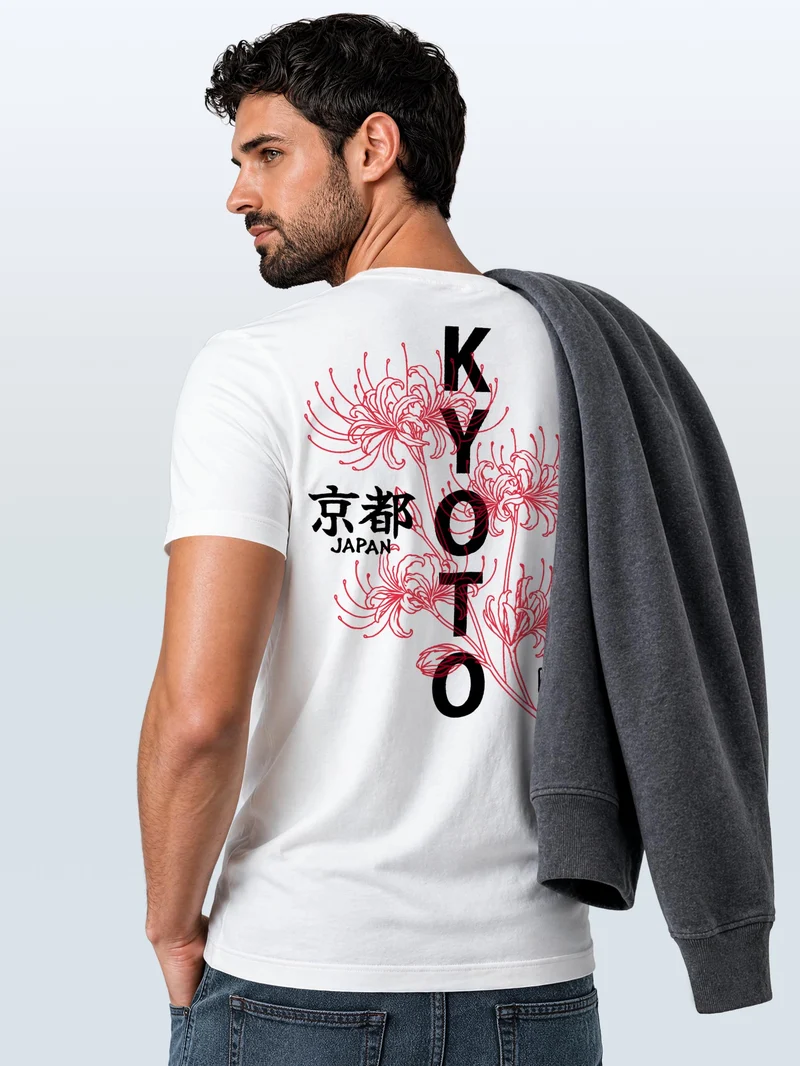 Herren T-Shirt Backprint - Design - Baumwollshirt Männer Fashion Streetstyle Slim Fit