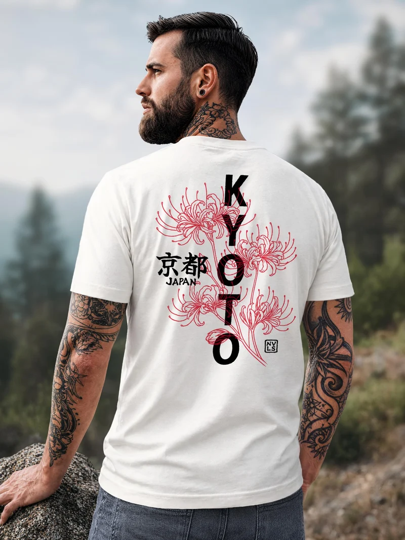 Herren T-Shirt Backprint - Design - Baumwollshirt Männer Fashion Streetstyle Slim Fit