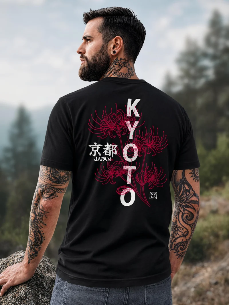 Herren T-Shirt Backprint - Design - Baumwollshirt Männer Fashion Streetstyle Slim Fit