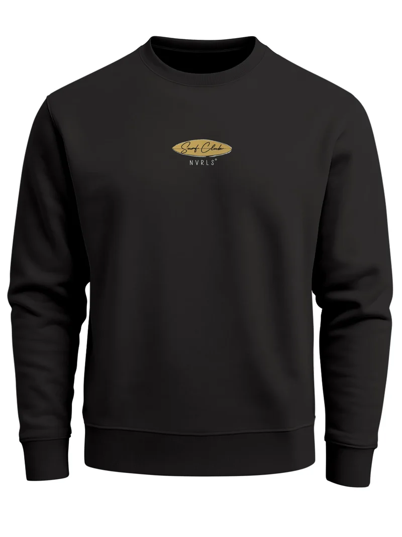 Sweatshirt Herren Pullover mit Backprint Surfer Motiv California Surf Club Fun Beach Style Fashion Streetwear