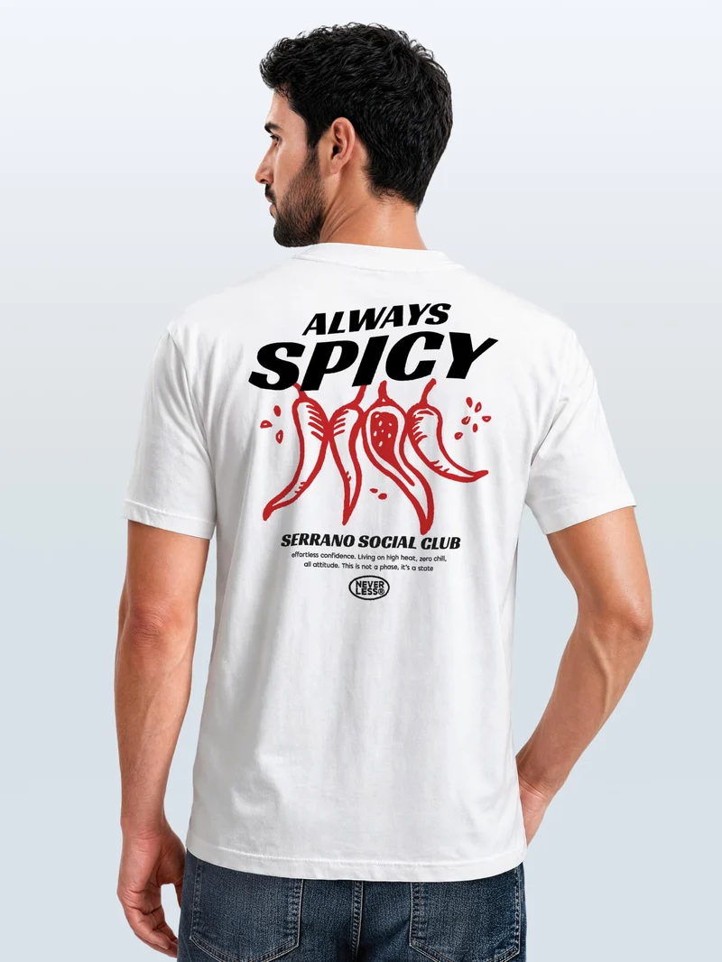 Herren T-Shirt Backprint - Design - Baumwollshirt Männer Fashion Streetstyle Slim Fit