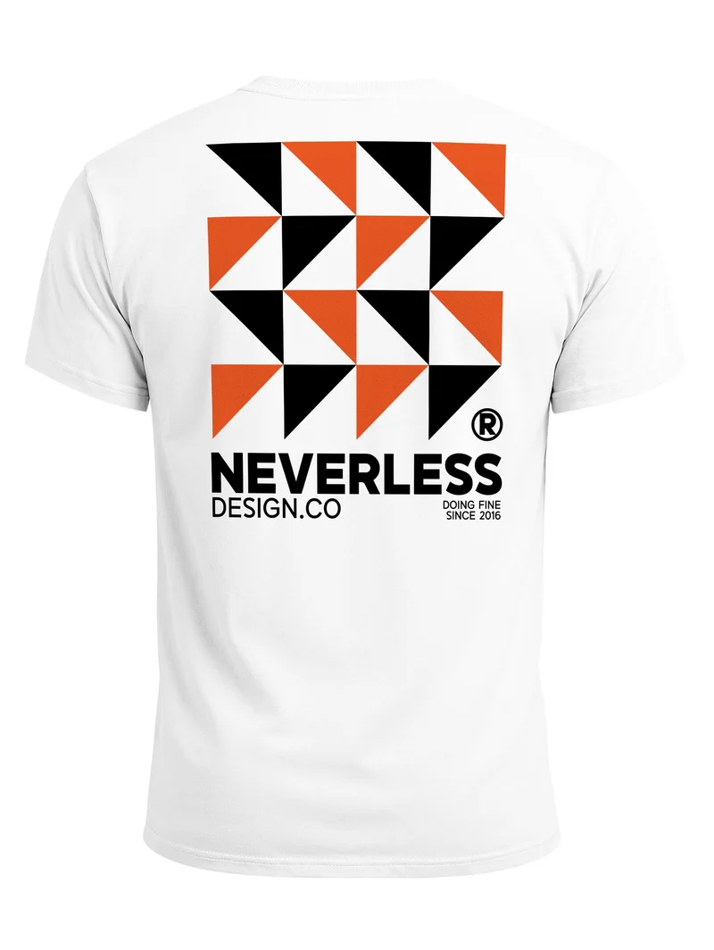 Herren T-Shirt Backprint - Design Modern Art - Baumwollshirt Männer Fashion Streetstyle Slim Fit