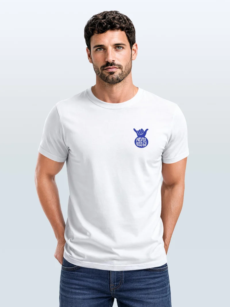 Herren T-Shirt Backprint - Design Vacation Lobster - Baumwollshirt Männer Fashion Streetstyle Slim Fit