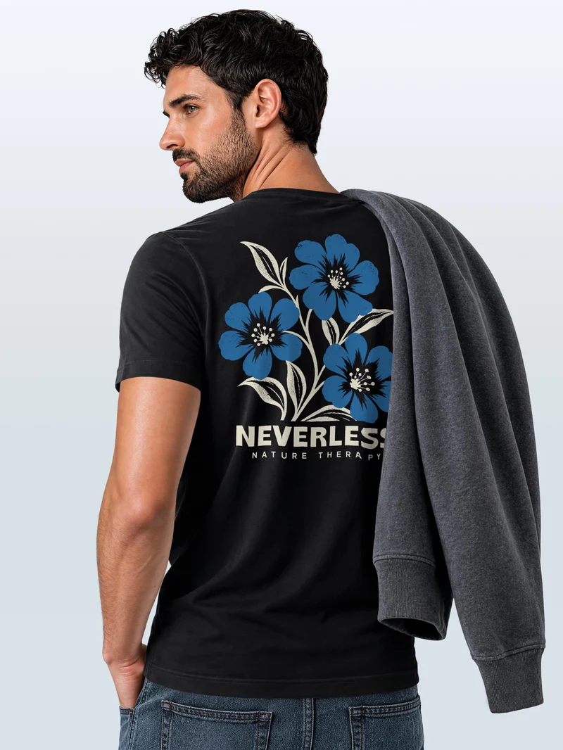 Herren T-Shirt Nature Therapy Backprint Slim Fit