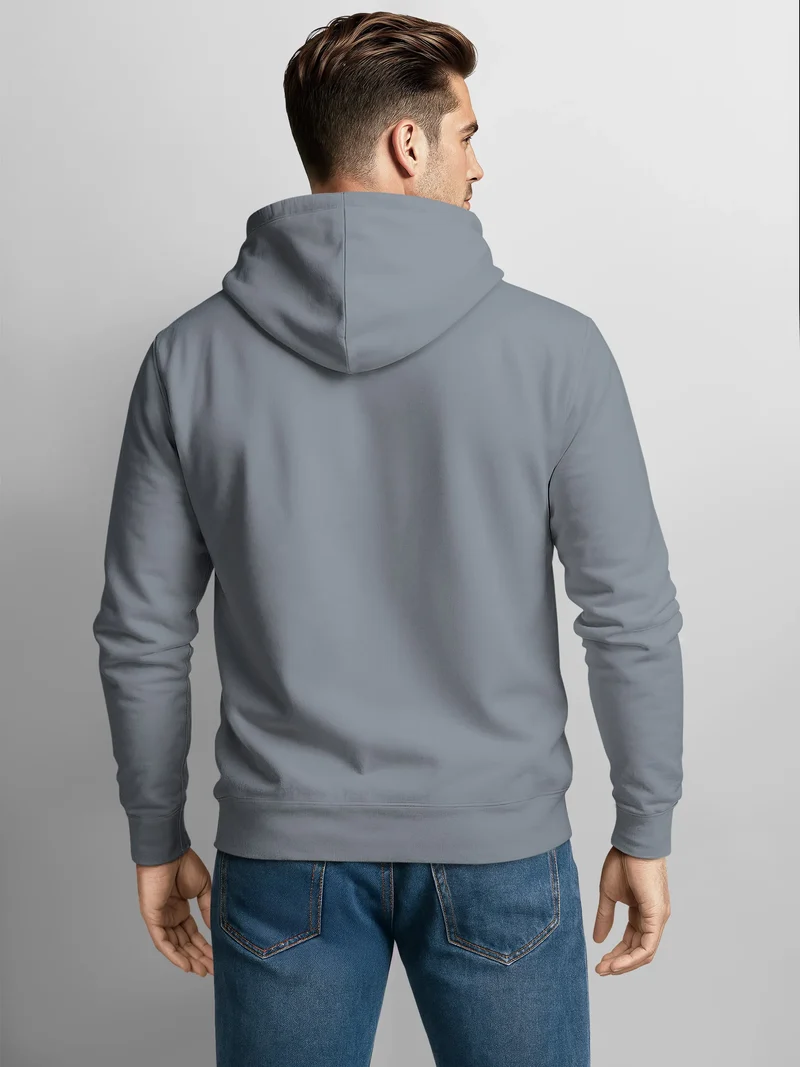 Herren Sweatjacke mit Kapuze Print Bäume Logo Sweatshirt Zipjacke Zip-Hoodie Männer Fashion Streetstyle