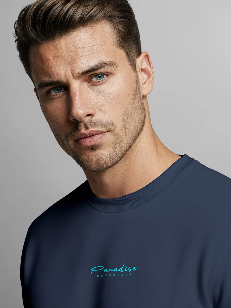 Sweatshirt Herren Pullover mit Backprint Take Me to Paradise Design Summer Vibes Streetwear Fashion Streetwear