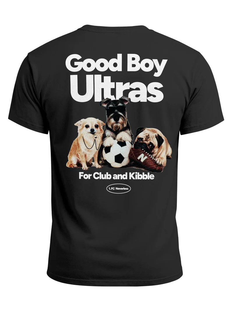 Herren T-Shirt Backprint - Design Good Boy Ultras - Baumwollshirt Männer Fashion Streetstyle Slim Fit