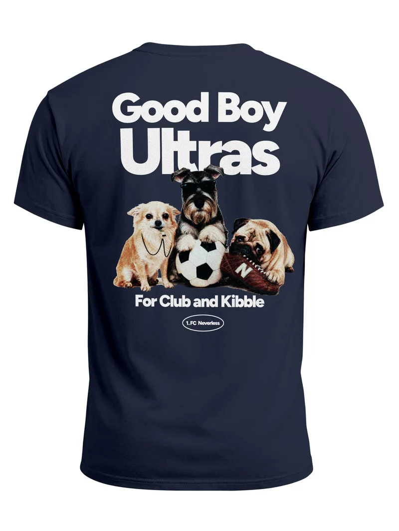 Herren T-Shirt Backprint - Design Good Boy Ultras - Baumwollshirt Männer Fashion Streetstyle Slim Fit