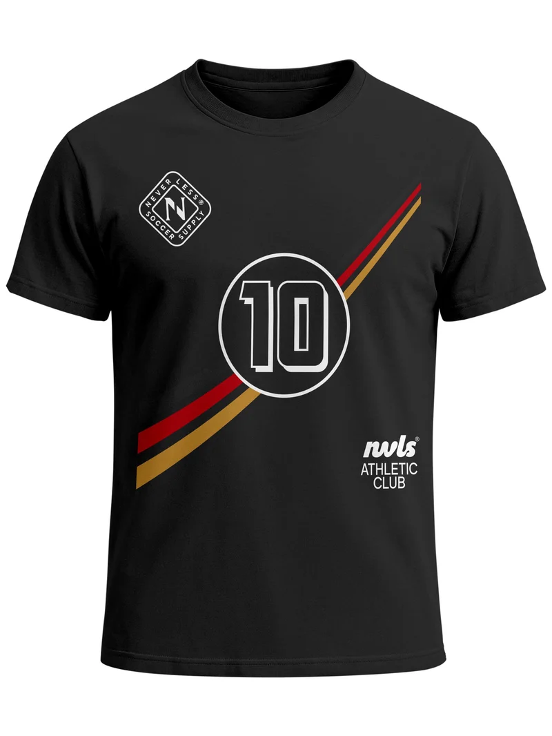 Herren T-Shirt Frontprint - Fussball Design German Trikot - Baumwollshirt Männer Fashion Streetstyle Slim Fit