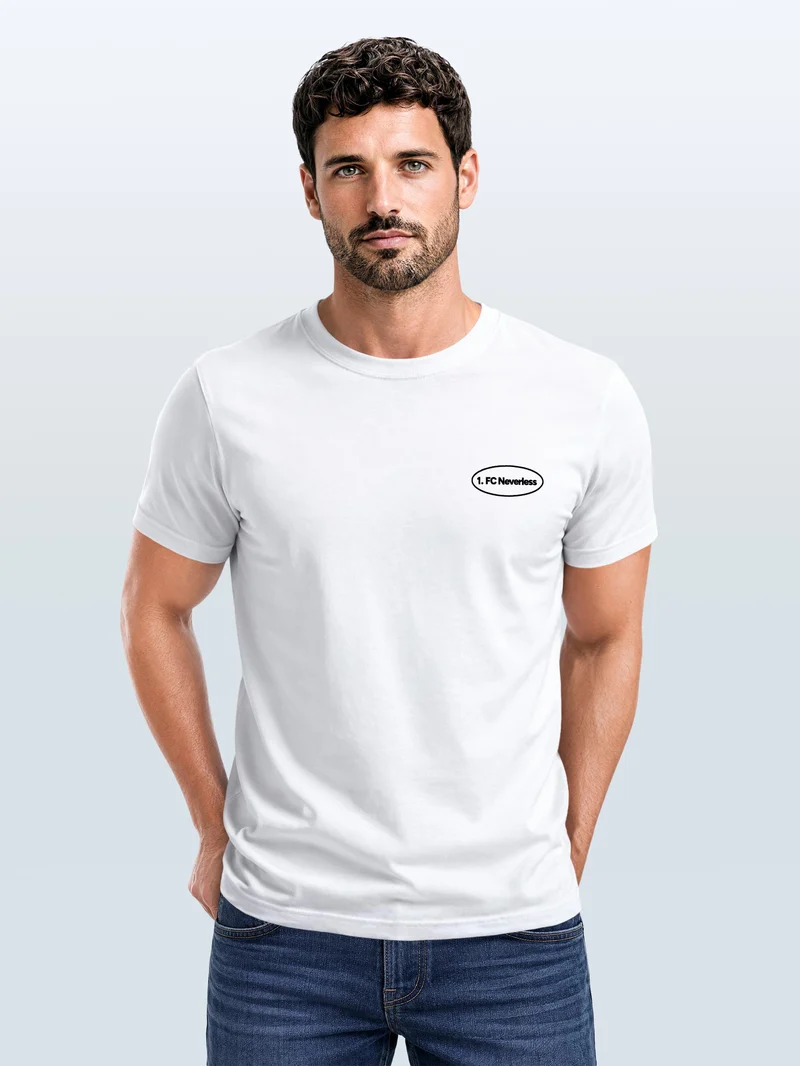 Herren T-Shirt Backprint - Fussball Design Soccer Dackel - Baumwollshirt Männer Fashion Streetstyle Slim Fit