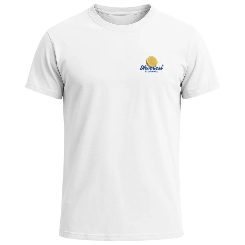 Herren T-Shirt Backprint Easy Peasy Lemon Squeezy Zitrusfrüchte Italien Vintage Printshirt Fashion Streetstyle