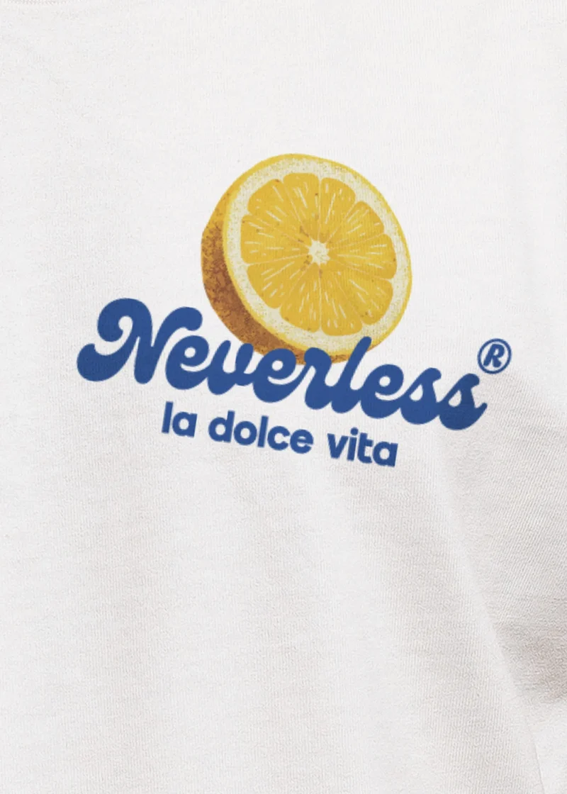 Herren T-Shirt Backprint Easy Peasy Lemon Squeezy Zitrusfrüchte Italien Vintage Printshirt Fashion Streetstyle