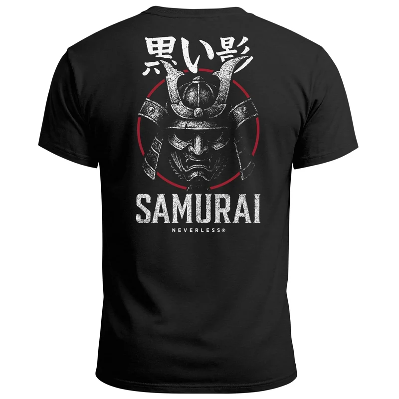Herren T-Shirt Backprint Samurai Japan Asiatischer Krieger Martial Style für Alltag Training Urban LooksFashion Streetstyle