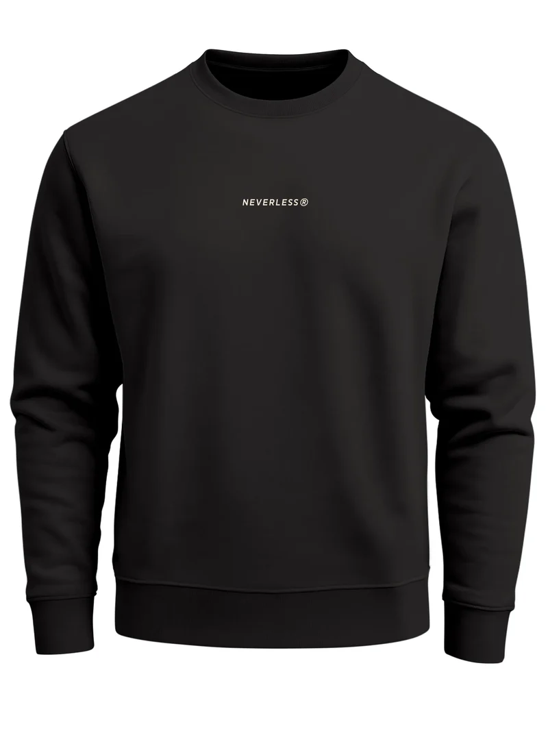 Sweatshirt Herren Pullover Backprint Retro Circle Good Vibes Fashion Streetwear Grafik Print