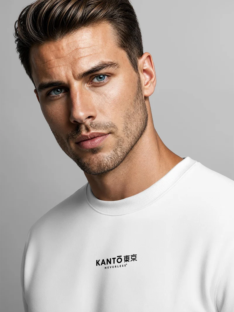 Herren Sweatshirt Tokio Wave Backprint Regular Fit