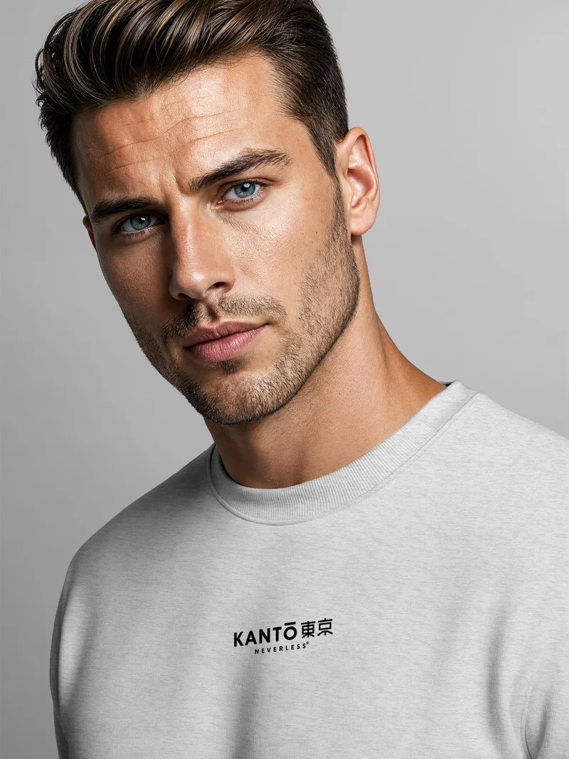 Herren Sweatshirt Tokio Wave Backprint Regular Fit