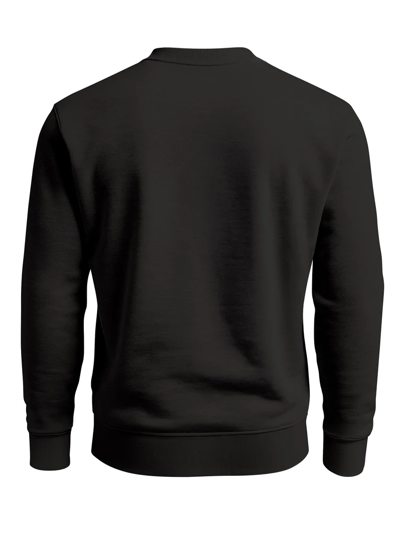 Herren Sweatshirt Berg Sonne Frontprint Regular Fit