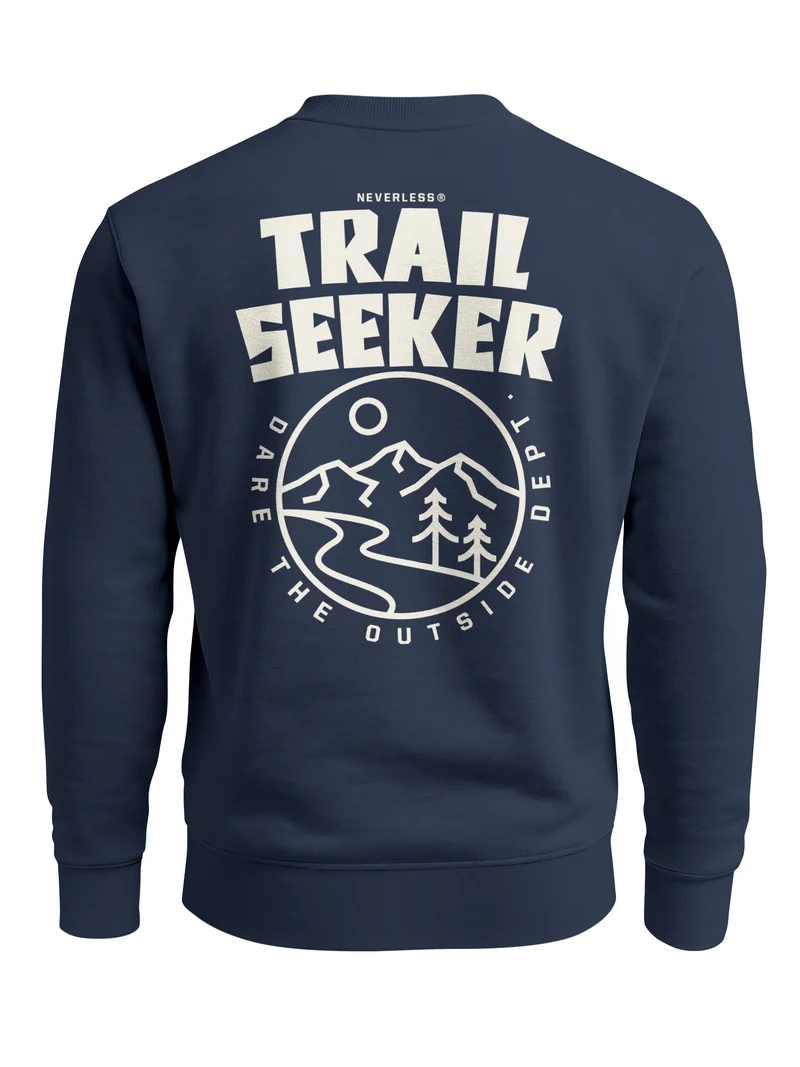 Herren Sweatshirt Trail Seeker Backprint Regular Fit