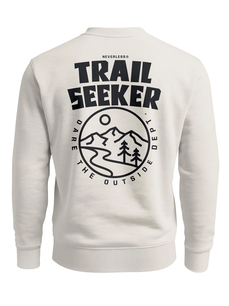 Herren Sweatshirt Trail Seeker Backprint Regular Fit