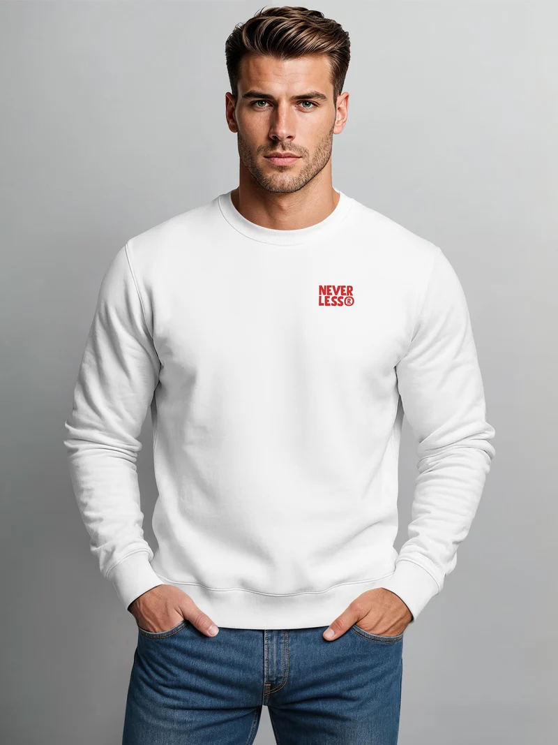 Herren Sweatshirt Eat Pasta Ride Fasta Backprint Regular Fit