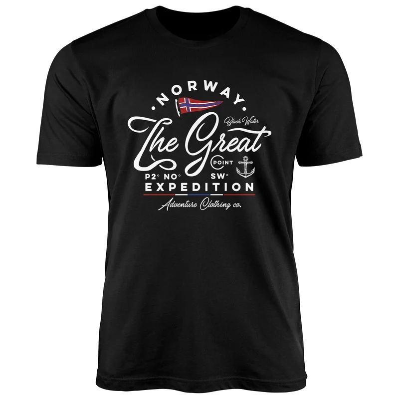 Herren T-Shirt Norwegen The Great Expedition Outdoor Adventure Fashion Streetstyle
