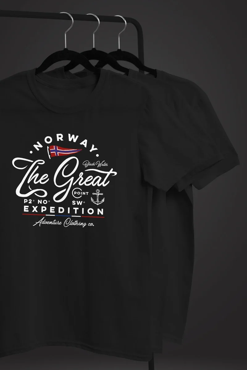 Herren T-Shirt Norwegen The Great Expedition Outdoor Adventure Fashion Streetstyle