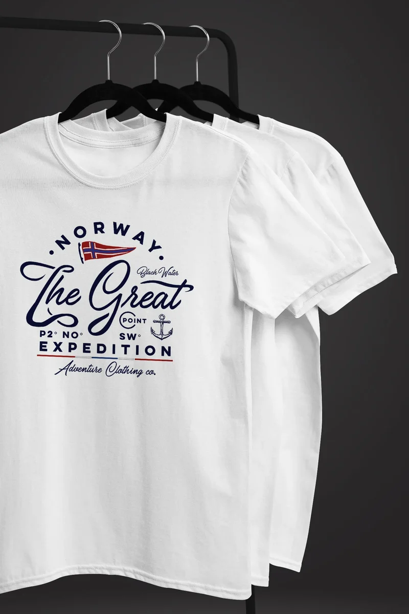 Herren T-Shirt Norwegen The Great Expedition Outdoor Adventure Fashion Streetstyle