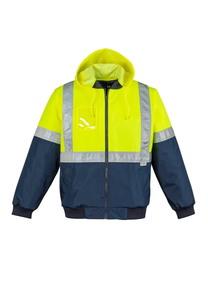 Mens HI Vis Quilted Flying Jacket