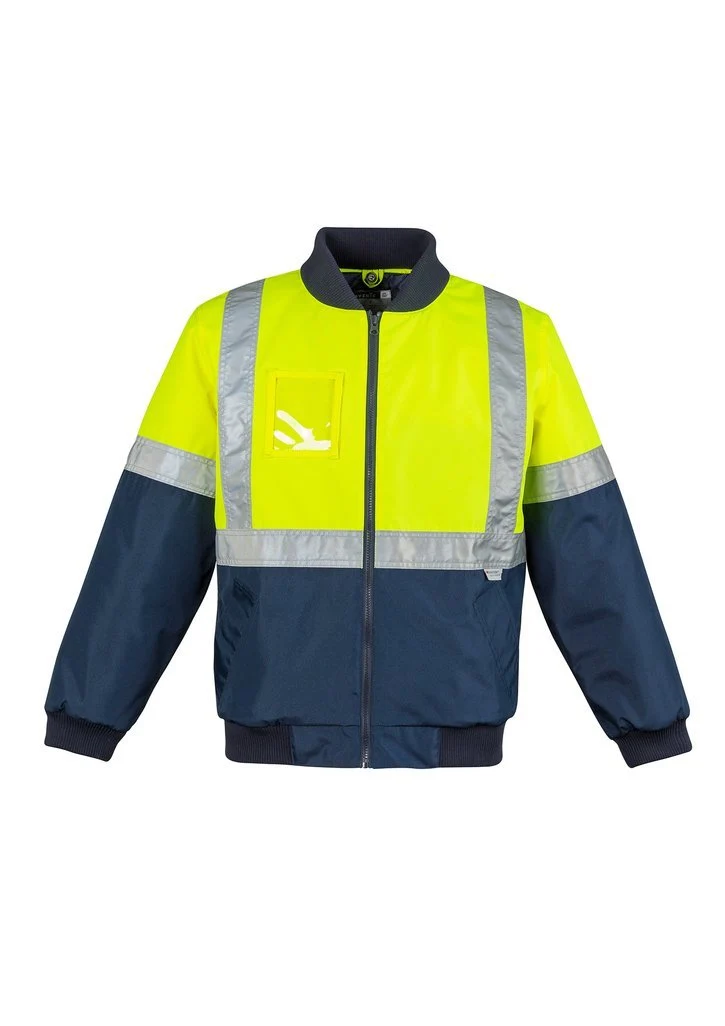 Mens HI Vis Quilted Flying Jacket