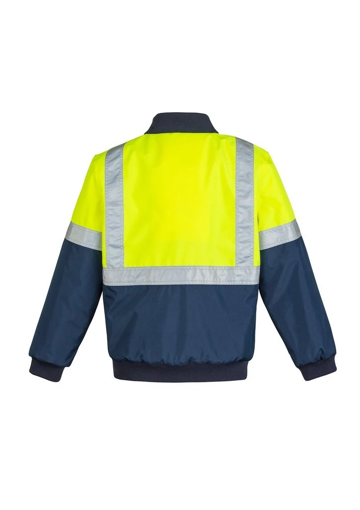 Mens HI Vis Quilted Flying Jacket