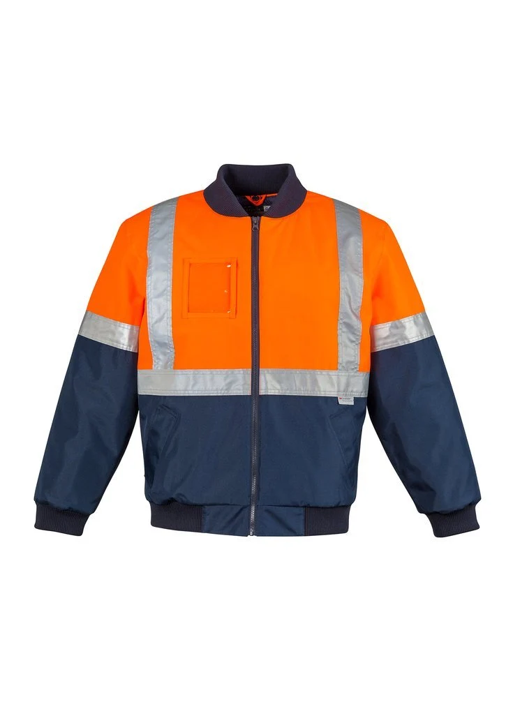 Mens HI Vis Quilted Flying Jacket
