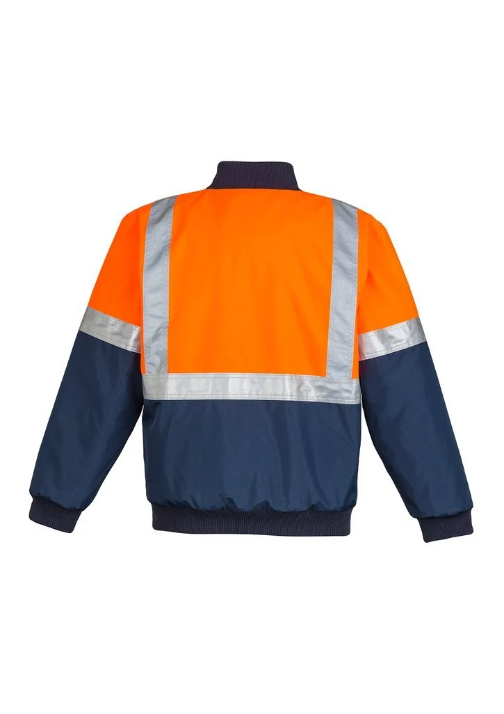 Mens HI Vis Quilted Flying Jacket