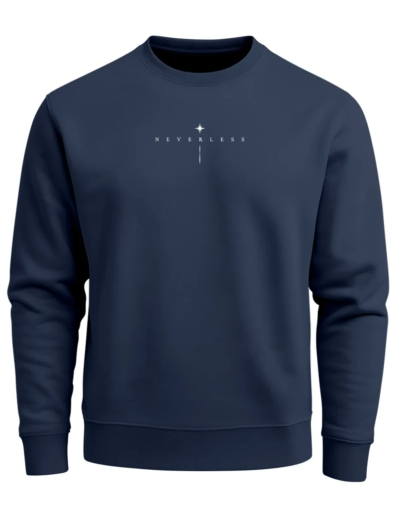 Sweatshirt Herren Pullover mit Backprint Astronomie Sonne-Mond Design Fashion Spiritual Streetwear