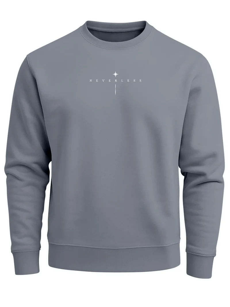 Sweatshirt Herren Pullover mit Backprint Astronomie Sonne-Mond Design Fashion Spiritual Streetwear