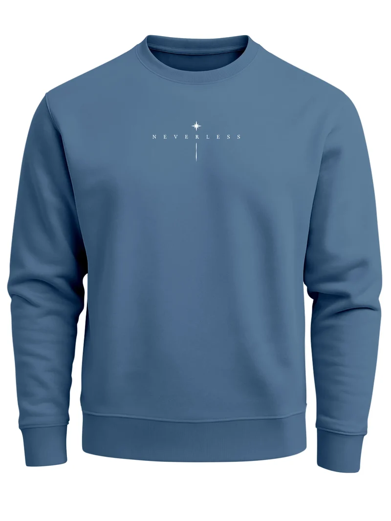 Sweatshirt Herren Pullover mit Backprint Astronomie Sonne-Mond Design Fashion Spiritual Streetwear