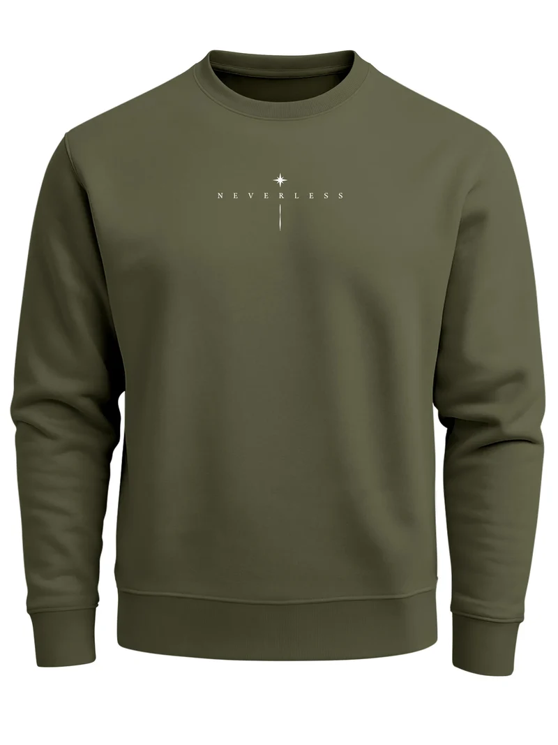 Sweatshirt Herren Pullover mit Backprint Astronomie Sonne-Mond Design Fashion Spiritual Streetwear